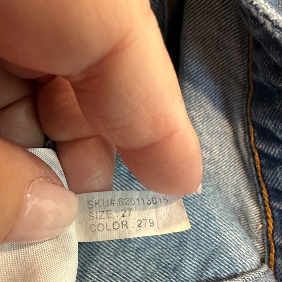 Abercrombie & Fitch Jeans Slim Straight Ankle Release Hem Boho Sz 27 #626113015 - Picture 13 of 13